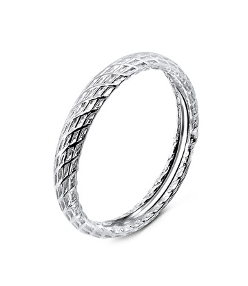 Unique Pattern Silver Ring NSR-837